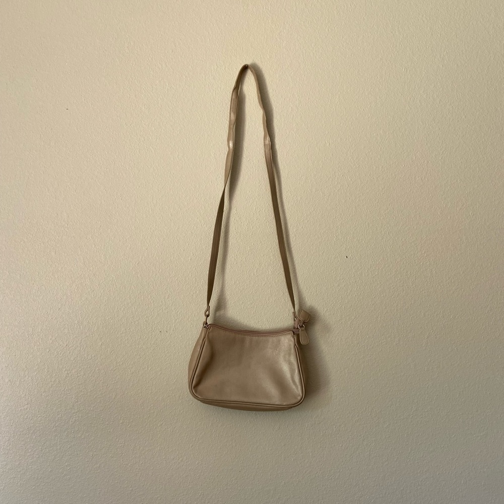 Vintage Gold Etienne Aigner Genuine Leather Crossbody Purse